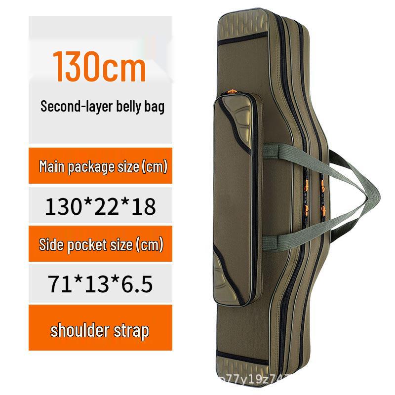 Multi-Layer Fishing Rod and Gear Storage Bag