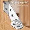 20Pcs Universal Furniture Corner Connectors Stainless Steel Angle Corner Brackets