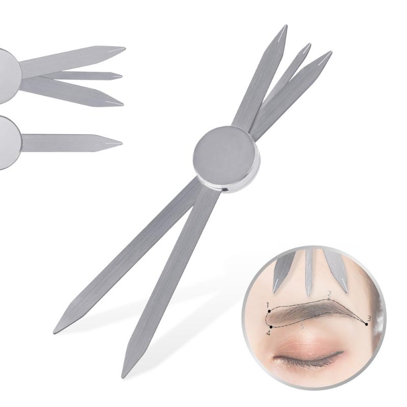 Silber/Gold/Schwarz Microblading Balance Kompass Lineal Tattoo Positionierungslineal Augenbrauen Design Goldener Schnitt Lineal Tattoo Werkzeug