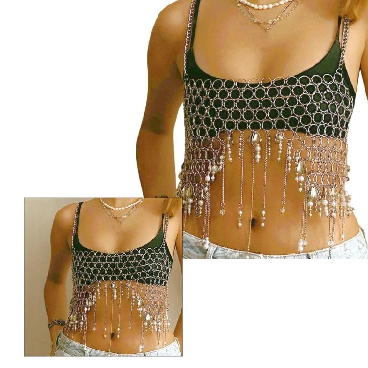 Trendy Tassels Chain Holidays Jewelry Party Body Chain Tassels Accessories Suitable for Beach Days and Party Nights