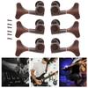 6PCS Fishtail Shaped Bass Tuning Key Pegs Metal Bass Parts Bass Tuners  Electric Bass Guitar
