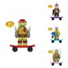 Children's Toy Kf6196 Ninja Turtle Da Vinci Building Blocks Abs Plastic Non-electric Diy