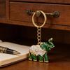 Vintage Colorful Elephant Keychain Creative Cute Animal Bag Car Key Ring For Men Women Gift