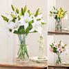 1Pc Artificial Lily Flower Fake Plant Home Office Cafe Wedding Party Decoration