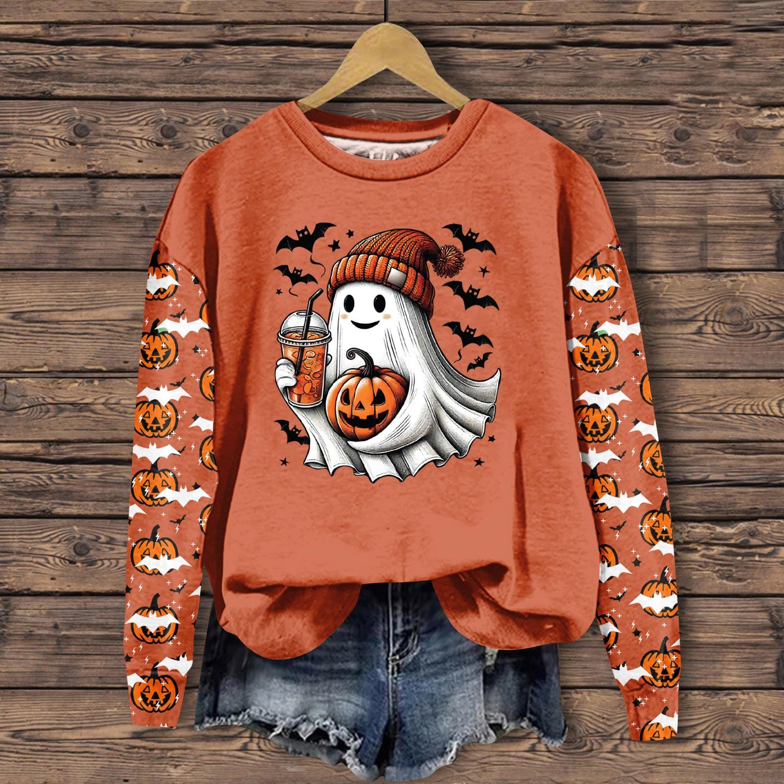 

Женская одежда, осенне-зимний Хэллоуин, круглый вырез, длинный рукав, большой свободный плюшевый утолщенный свитер, топ S хаки