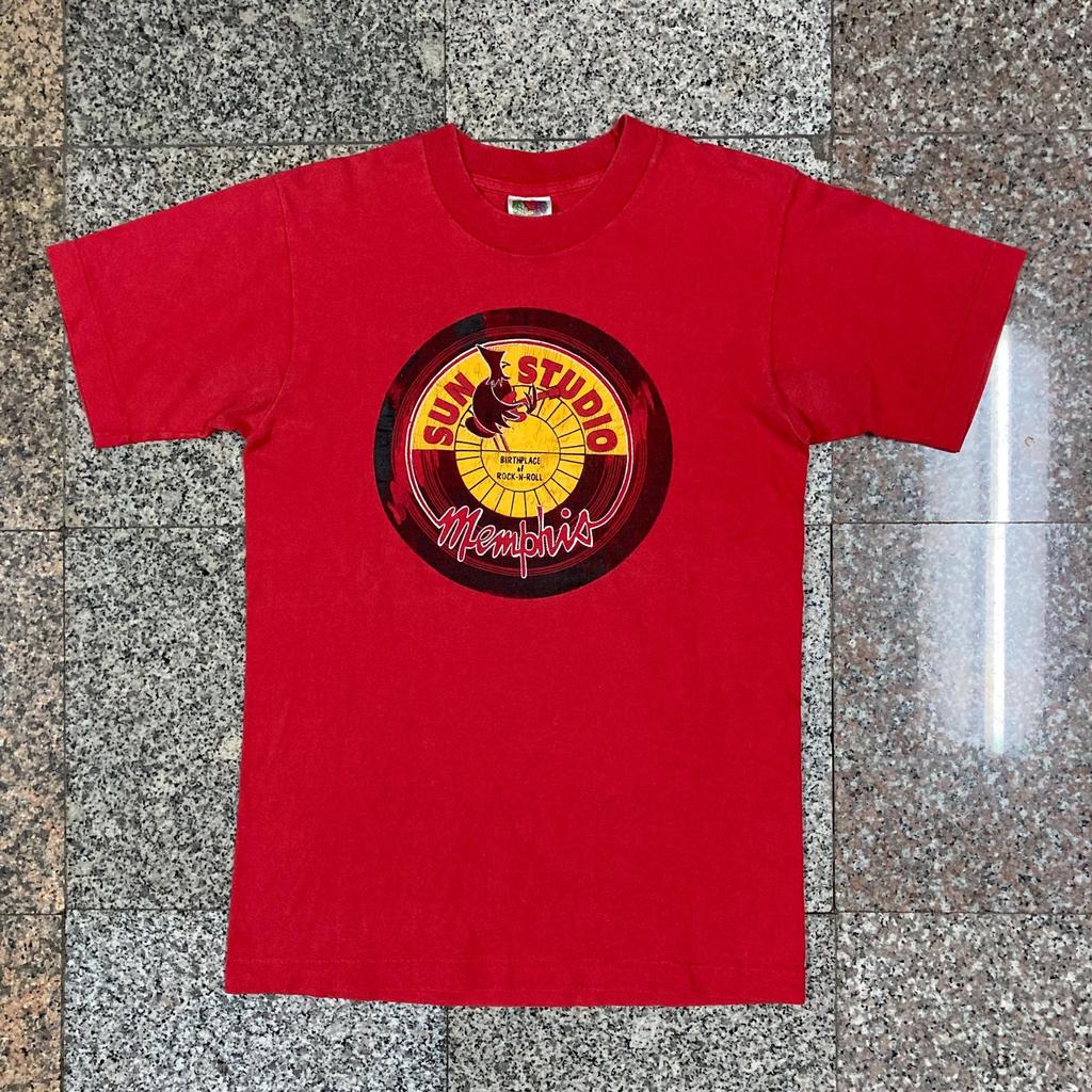 Vintage 90s Sun Studio Memphis Rock n Roll T-Shirt - Single Stitch