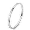 Elegant Women's Titanium Steel Bracelet with Rhinestone Buckle - Durable, Non-fading, English Letter Design