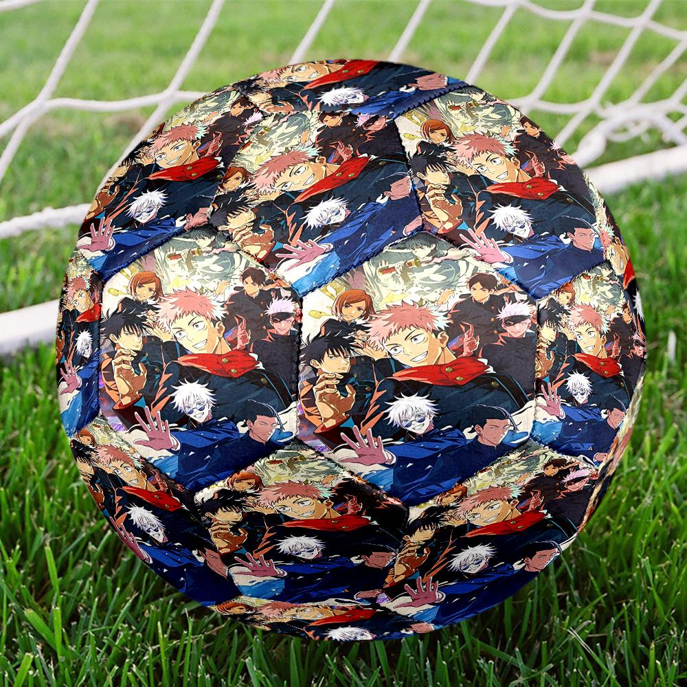 Jujutsu Kaisen Print Size 5 Soccer Ball, Standard Match Football for Sports Game and Team Practice, Ideal Gift for Soccer Fans