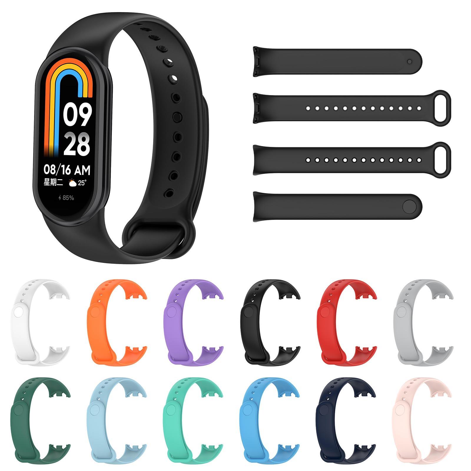 

Силіконовий ремінець для годинника для Mi Band 8 для жінок, чоловіків, заміна спортивного ремінця, браслета, браслета, браслета, ремінця синій