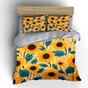 Sunflower Pattern Home Decor Bedding Set  Kid'S And Adults' Bedroom Decor, Exquisite Three-Piece Bedding Set Gift