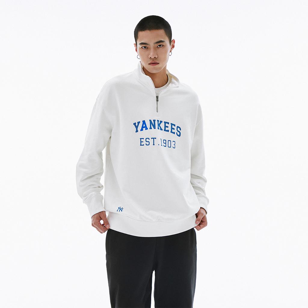 New MLB Varsity New York Yankees Sweatshirts Unisex White 3AMTV0341-50CRS