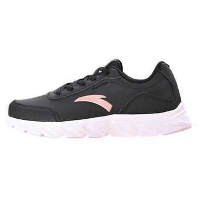 Calçado Casual Confortável Tênis de Corrida Impermeável de Cano Baixo Feminino Preto Branco 922355571-6