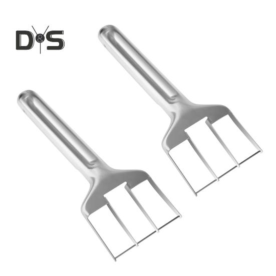 

Арбузный резак слайсер из нержавеющей стали, инструмент двойного назначения для нарезки фруктов, арбуза, манго, дыни, ананаса, многофункциональный кухонный гаджет 2pcs