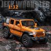 1:32 Jeep Wrangler Simulation Toy Vehicles Model Sound and Light Shock Absorbers Alloy Children Toys Collection Gift A905