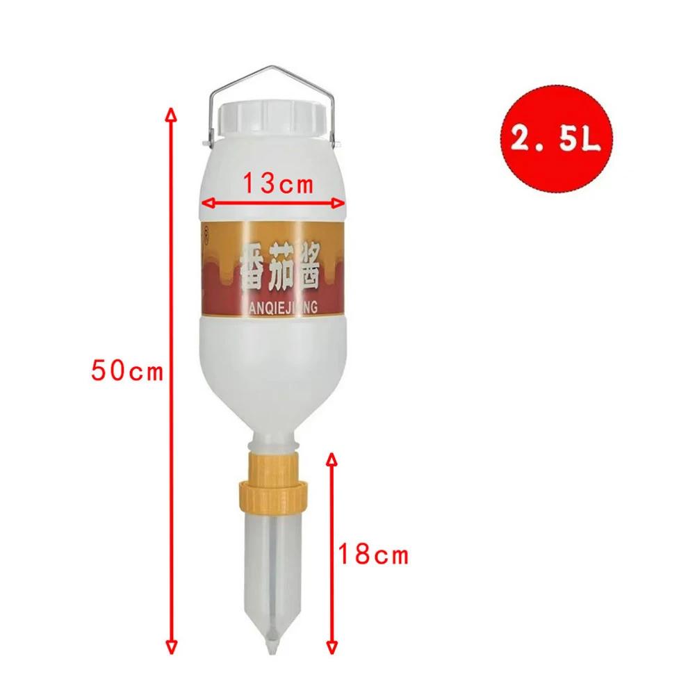 

2.5L Hanging Sauce Bottle Commercial Large-diameter Simple Large Capacity Hanging Sauce Bucket Tomato Salad Curry Sauce Bottle белый