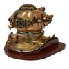 Taucherhelm aus Messing, Tiefseetaucherhelme mit Holzsockel, dekorative Marine, nautische Sammlerstücke, Geschenkideen, Dekor, maritimes Instrument