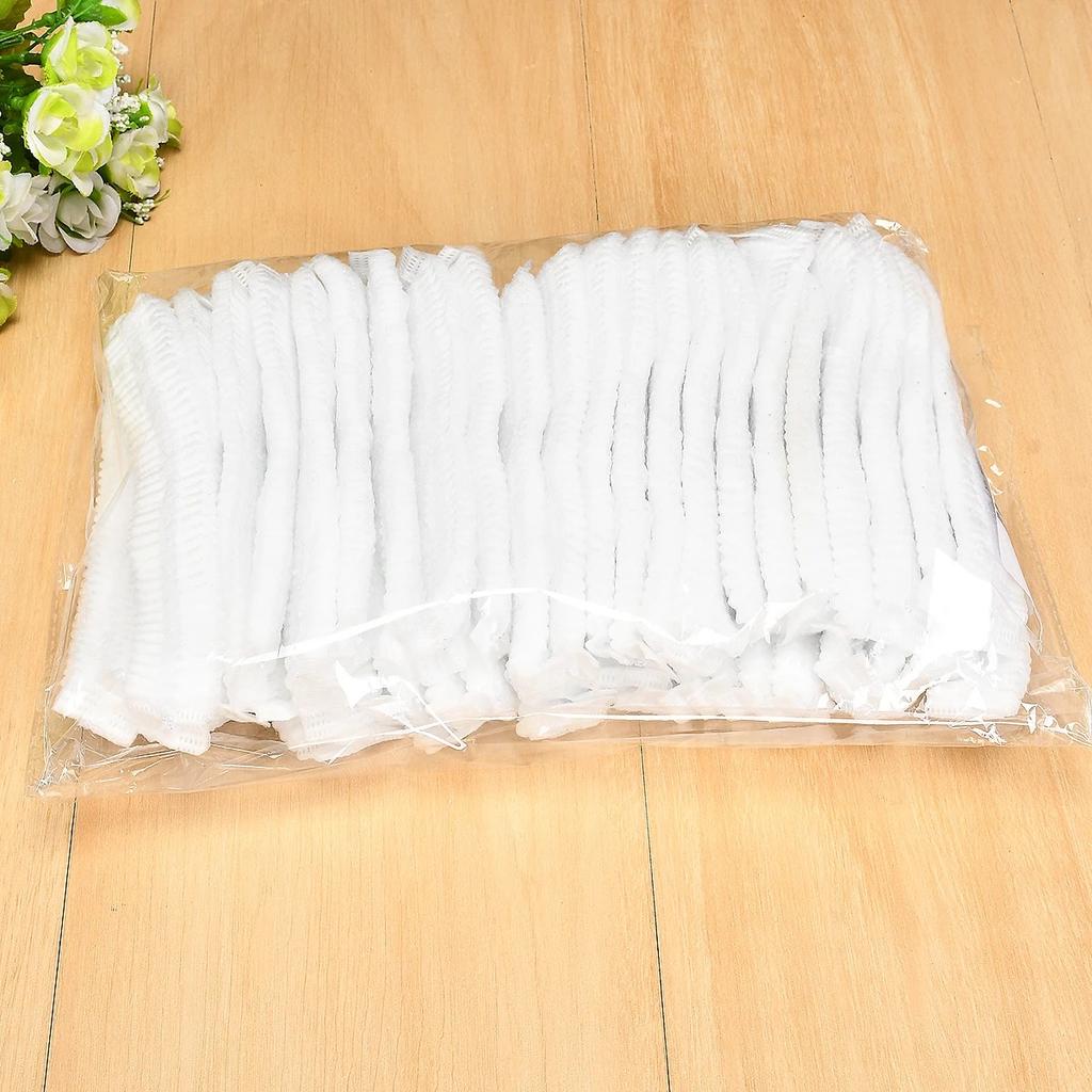 100/200/400PCS Disposable Hair Head Caps Non Woven Dustproof Cap Vacuum Packing Makeup Tool Breathable Shower Bathing Hats