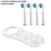 Electric Toothbrush Base Stand Support Brush Head Holder Charger Holder Rack and Replacement Brush Heads for Oral B Toothbrushes