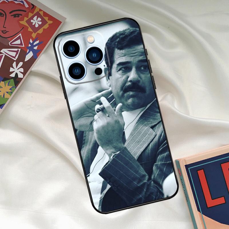 Saddam Hussein Iraq Phone Case For iPhone 16 15 11 12 13 14 Pro Max Mini X XR XS Max Plus Cover Shell