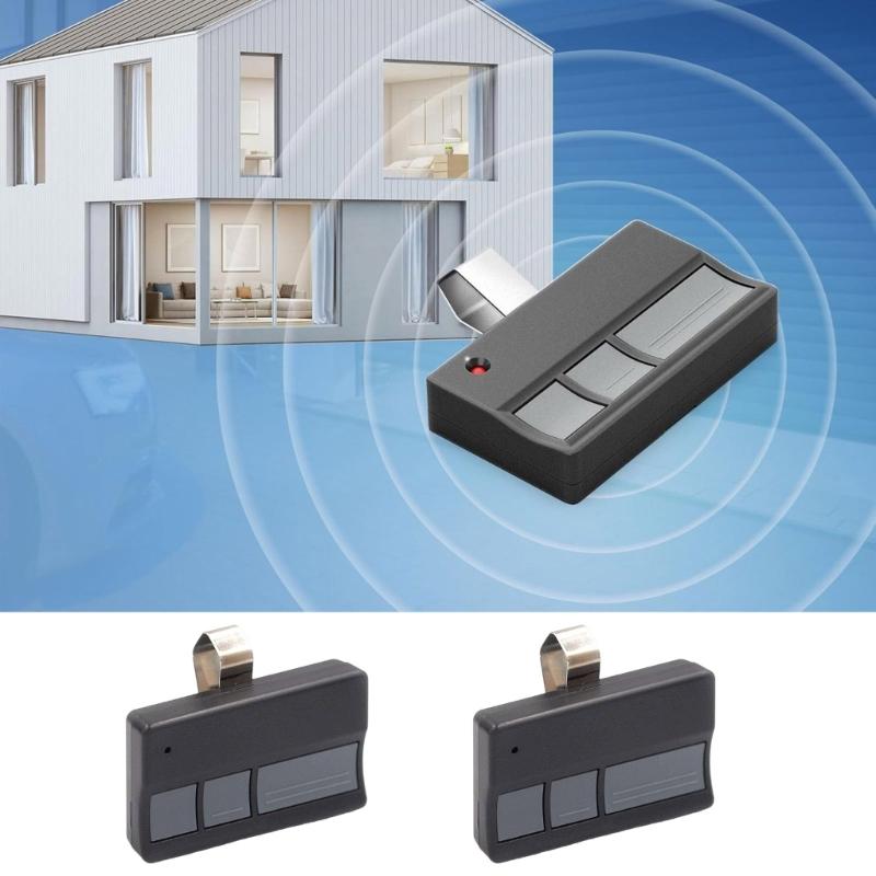 2 Pack Garage Door Remote Control Garage Door Opener Plastic Remote Suitable for Various Models with Secure Coding