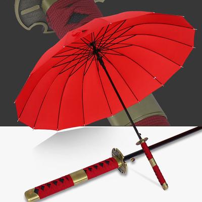 Guarda-chuva Criativo Japonês Tipo Ninja Espada Samurai Homens Guarda-chuvas Grandes Chuva Mulheres À Prova de Vento Cabo Longo Sombrilla automático Abrir