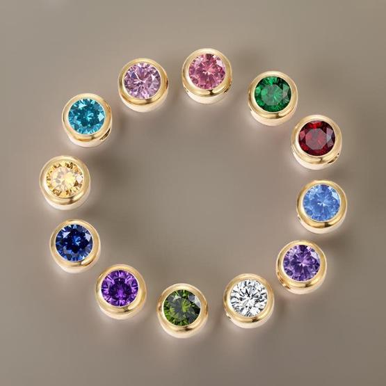 

Stainless Steel Rhinestone Inlaid Necklace and Bracelet DIY Round Pendant Charms Steel