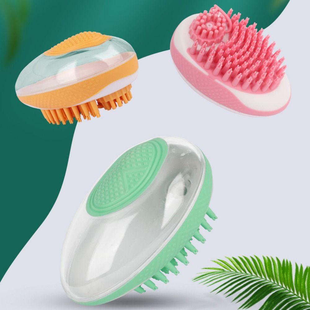 Silicone Dog Bath Brush Comb 2 In 1 Pet Shower Comb Pet Products Cat Massage Brush Kitten Cat