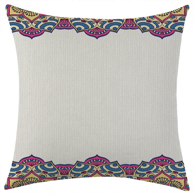 

New Bohemian Solid-color Linen Pillowcase for Holiday Decoration and Car Cushion Cover 45 * 45 separate pillow cover