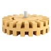 100mm 4in Grinding and Polishing Zigzag Teeth Shape Rubber Wheel Eraser(Shank)