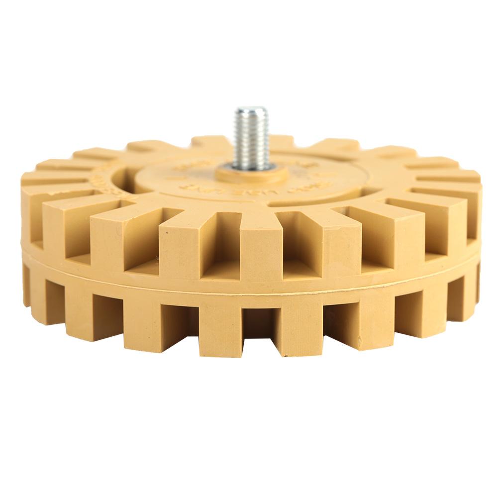 100mm 4in Grinding and Polishing Zigzag Teeth Shape Rubber Wheel Eraser(Shank)
