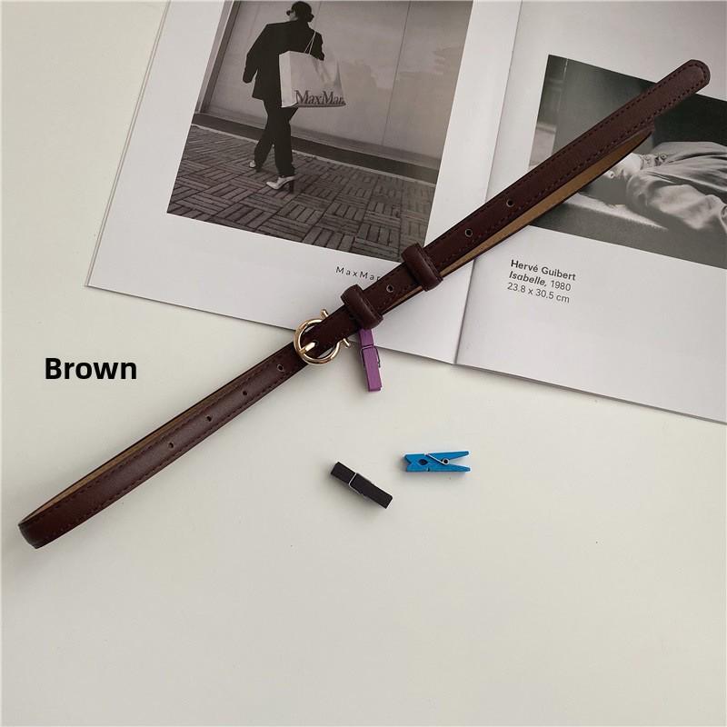 Multi-Color Thin Decorative Belt for Women - Versatile Accessory for Jeans, Dresses, & Sweaters.