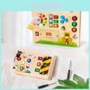 Bear Ferris Wheel Led Busy Board Wooden Educational Toy With Power Button For Kids Learning