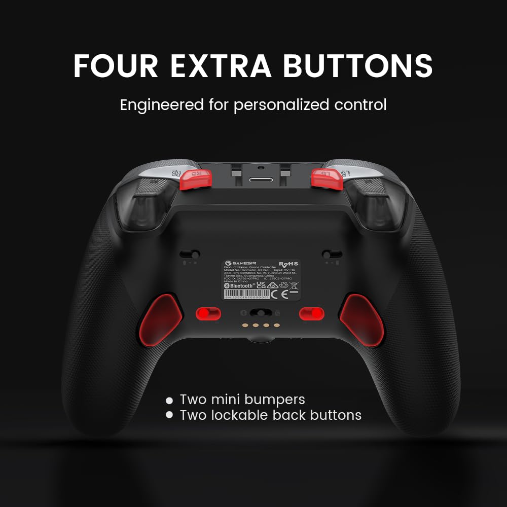 GameSir G7 Pro Wireless Game Connection Compatible with Xbox Series Hall Effect TMR 1000Hz Polling Gyro Audio Licensed by Metallic Silver Controller,