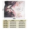 Anime Puella Magi Madoka Magica Flannel Blanket Comic Novelty Throw Blanket for Home 150*125cm Bedspread