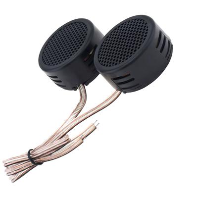 Wysokiej jakości 1 para uniwersalnych, wysokowydajnych, miniaturowych głośników wysokotonowych kopułkowych 2X 500 W, supermocny dźwięk audio do samochodu