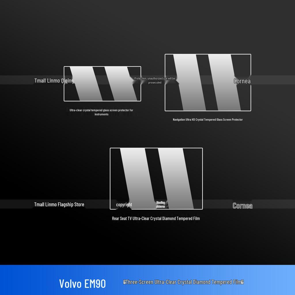 Volvo EM90 Interior Protective Film & Center Console Sticker Set