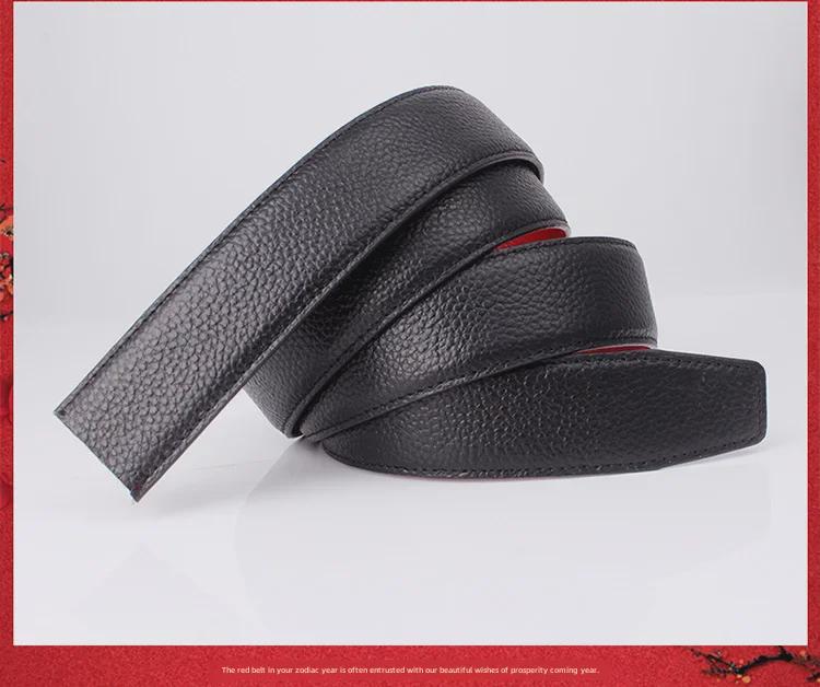 Мужской ремень с автоматической пряжкой красного цвета — стильный, универсальный, самый продаваемый