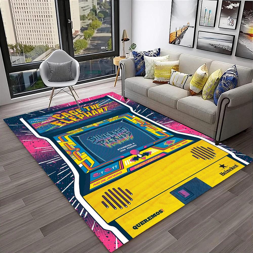 Game Boy GamePad Retro konsola do gier dywan dywan dla domu salon sypialnia Sofa wycieraczka Decor, dywanik dla dzieci antypoślizgowa mata podłogowa