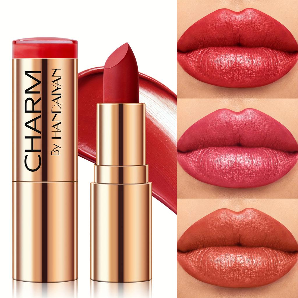 1pc Hydrating Lipstick - High-Shine Glossy Lip Gloss with Moisturizing Formula, Waterproof Non-Drying Lip Color, Soft Y Plumping Finish Lipstick