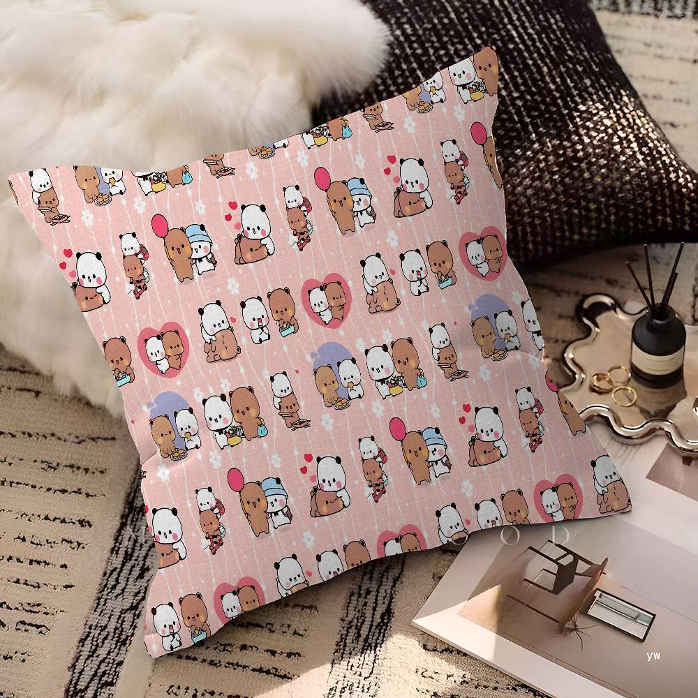 Bubu And Dudu Cute Pillow Cushion Cover Pillowcase Living Room Sofa Home Decor