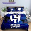 Al-Hilal Saudi FC Pattern Bedding,Quilt Set Quilt Cover Pillowcase Home Birthday Gift(1 * duvet cover + 2 * pillowcase, without core)