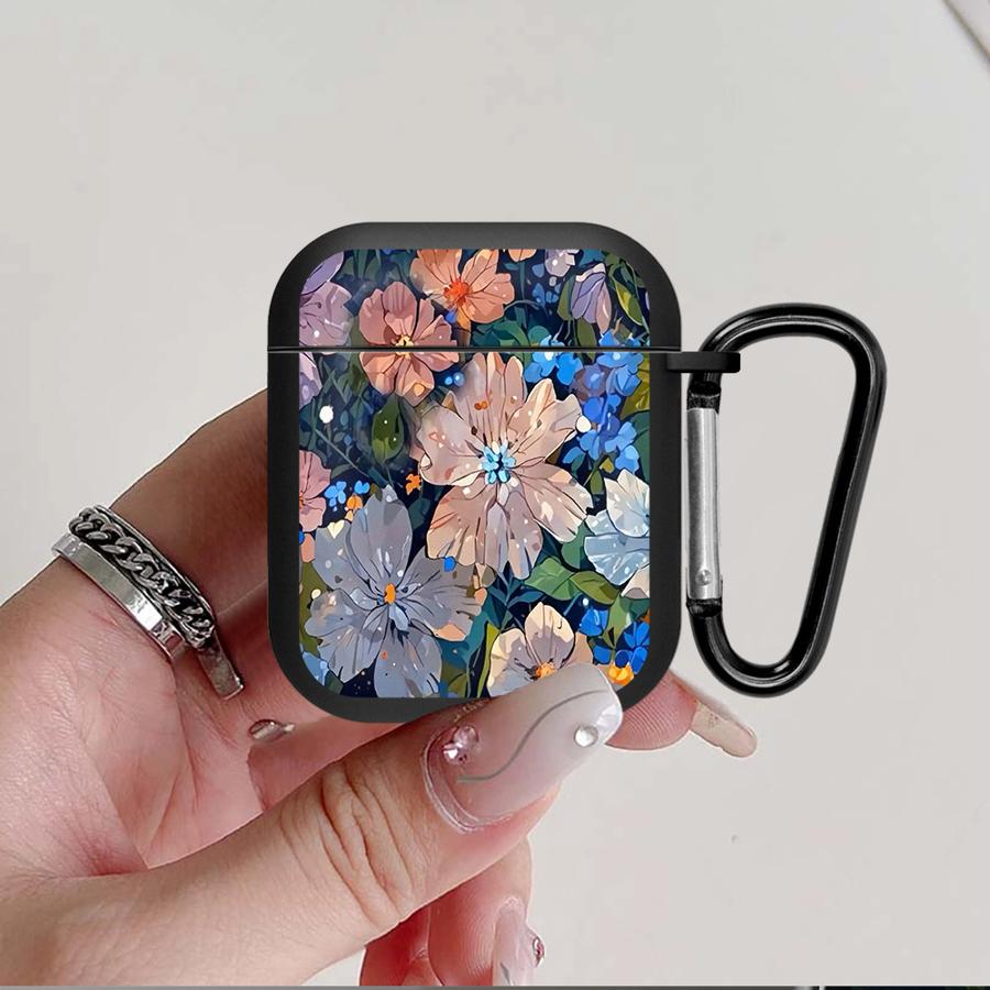 Retro Flowers Earphone Cases Cover Case For Airpods 2 4 3 Pro2 Pro 1 Pro3