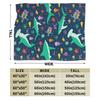 Cute Sharks Warm Soft Blanket  Airplane Travel Plush Throw Blanket Novelty Couch Bed Flannel Bedspread Sofa Bed Cover