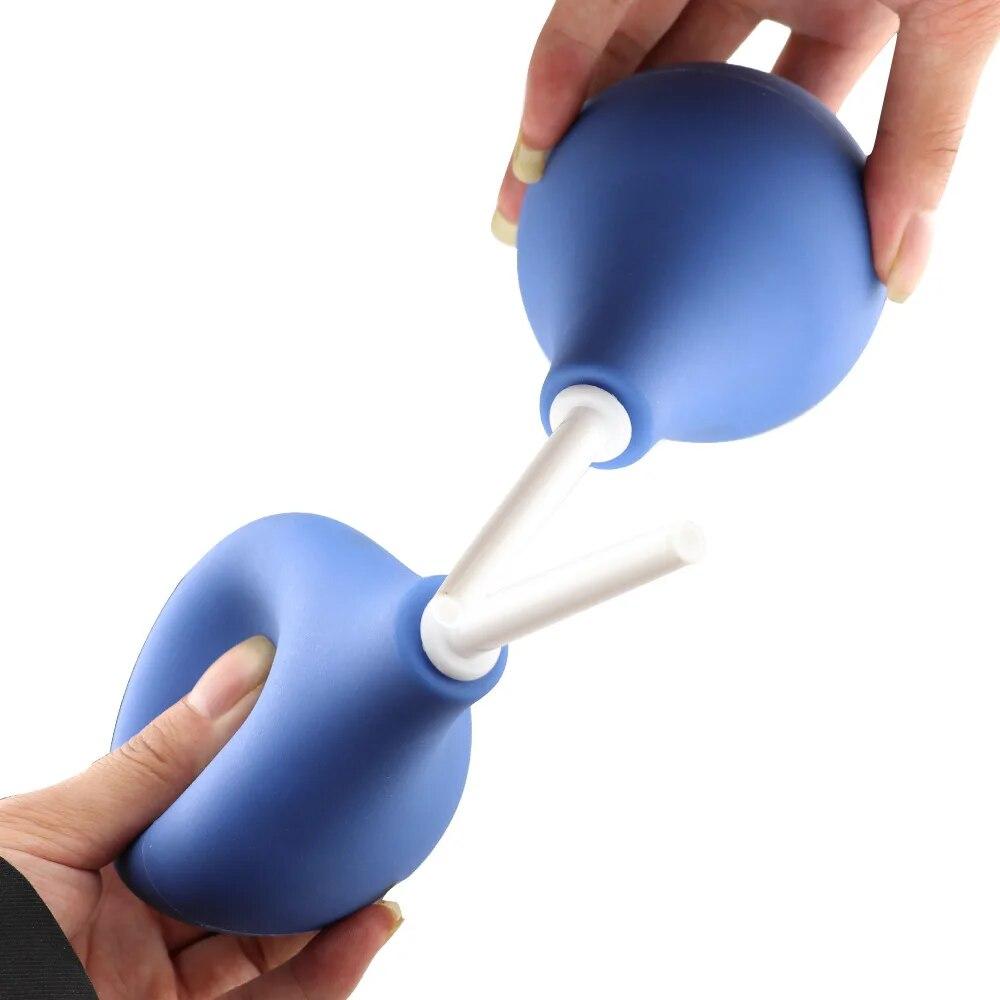 160ml/220ml/310ml Enema Rectal Shower Cleaning System Medical Materials Silicone Ball For Anal Anus Colon Enema Anal Cleaning