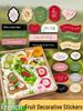 Customized Fruit Sticker Labels: Decorative English & French Packaging for Gift Boxes