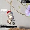 2D Flat Horse Pendant Ballerina Xmas Tree Hanging Ornament Car Rearview Mirror Pendant  Bag Charms