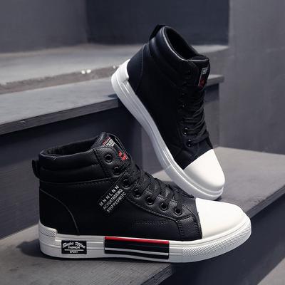 Scarpe Casual da Uomo High-Top Sneakers da Uomo Antiscivolo Scarpe da Passeggio Traspiranti con Lacci Scarpe Piatte da Uomo Tenis Zapatillas Hombre
