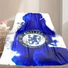 Chelsea FC Pattern Blanket, Cozy Blanket for All-Season Comfort On Sofas, Beds, Office, Car, Camping and Travel