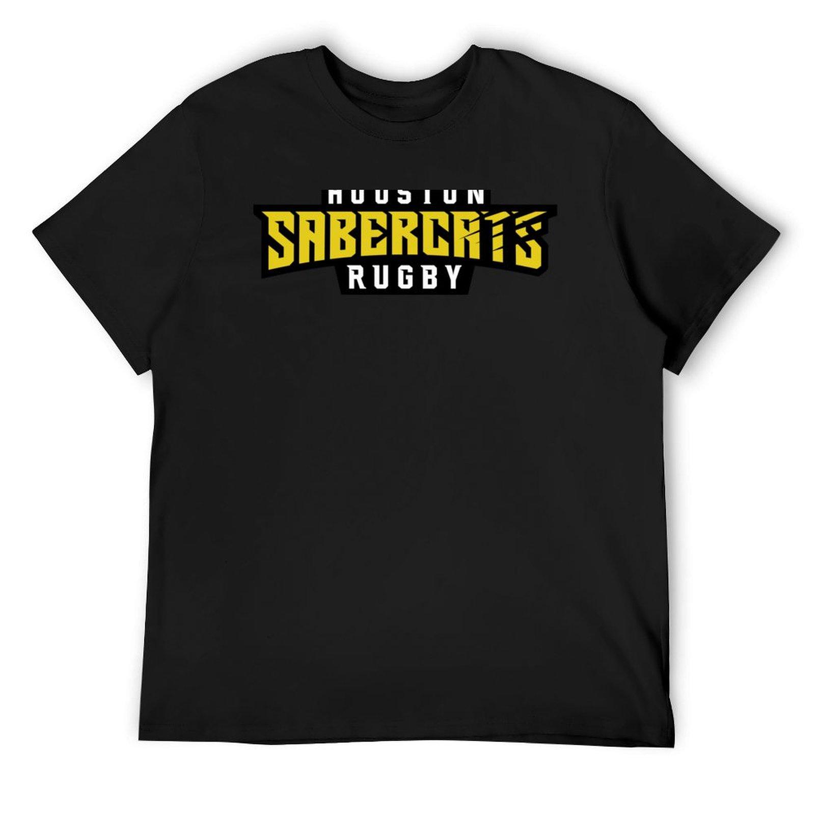 Футболка Houston SaberCats дешевые вещи топы мужская одежда 4XL