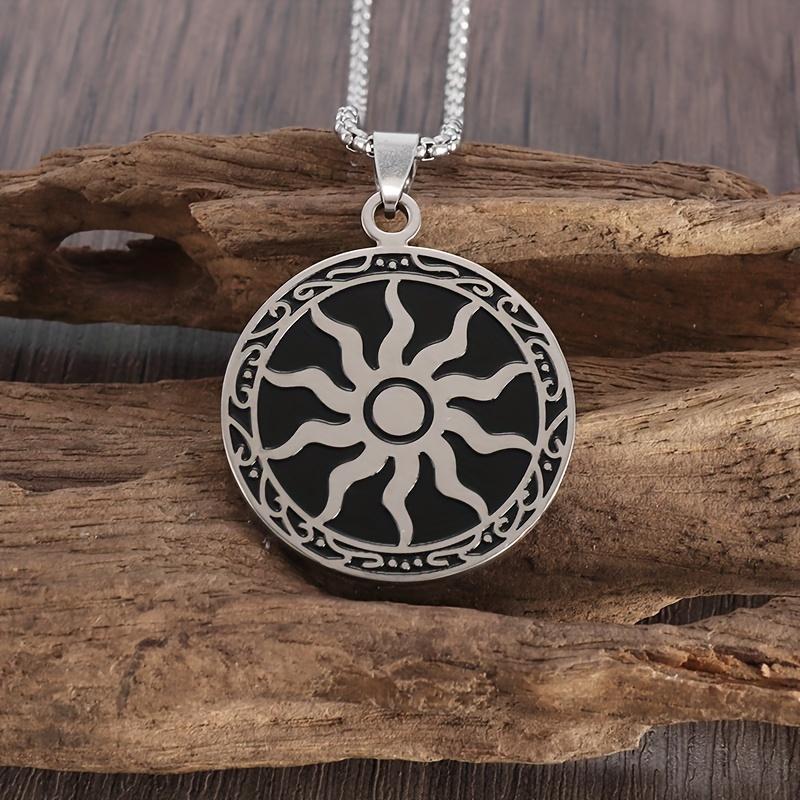 Stainless Steel Vintage Apollo Amulet Sun